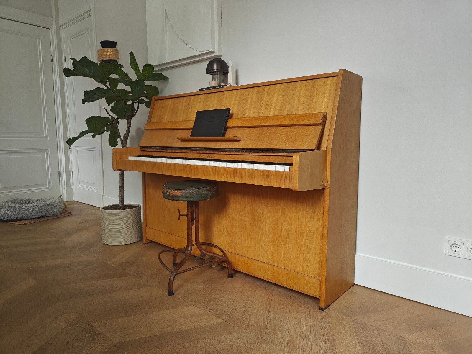 klassieke Sängler & Söhne piano, gestemd, Ophalen, Gebruikt, Bruin, Piano