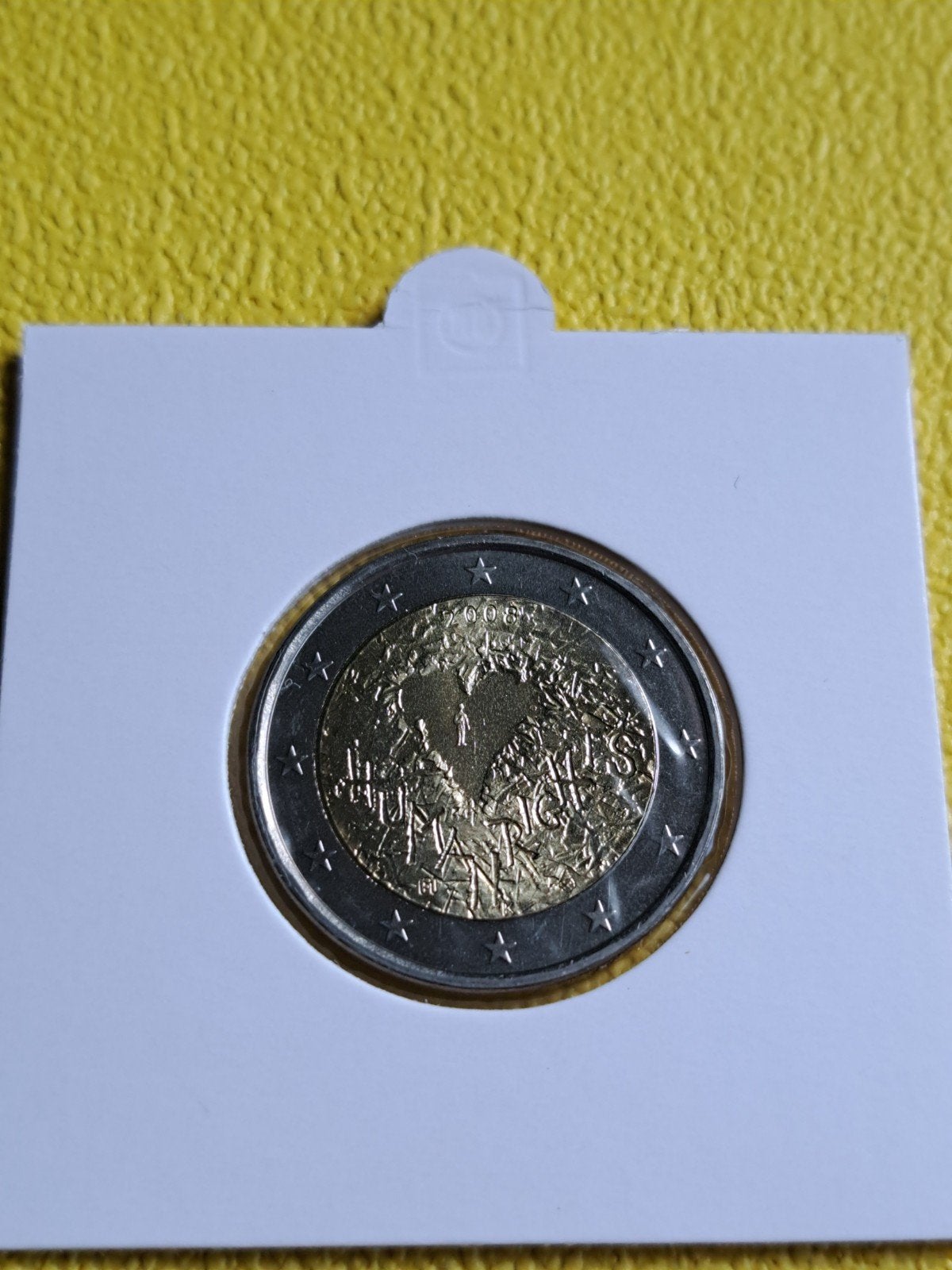 2 euro UNC Finland 2008 Rechten van de Mens, Ophalen of Verzenden, Finland, 2 euro