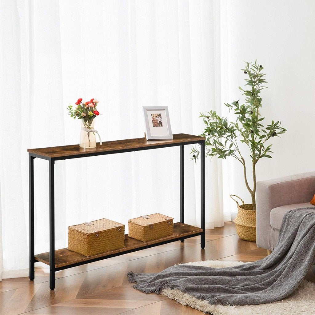 Foto 9 van Nieuwe Sidetable - Consoletafel 120 cm Bruin-120x20x75cm