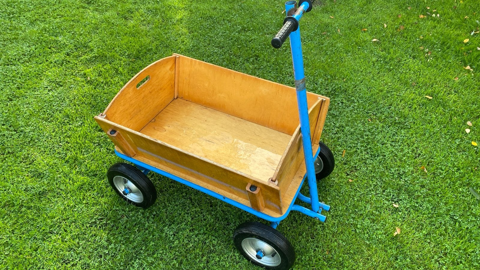 Stevige houten bolderkar met metalen frame, Caravans en Kamperen, Ophalen, Gebruikt