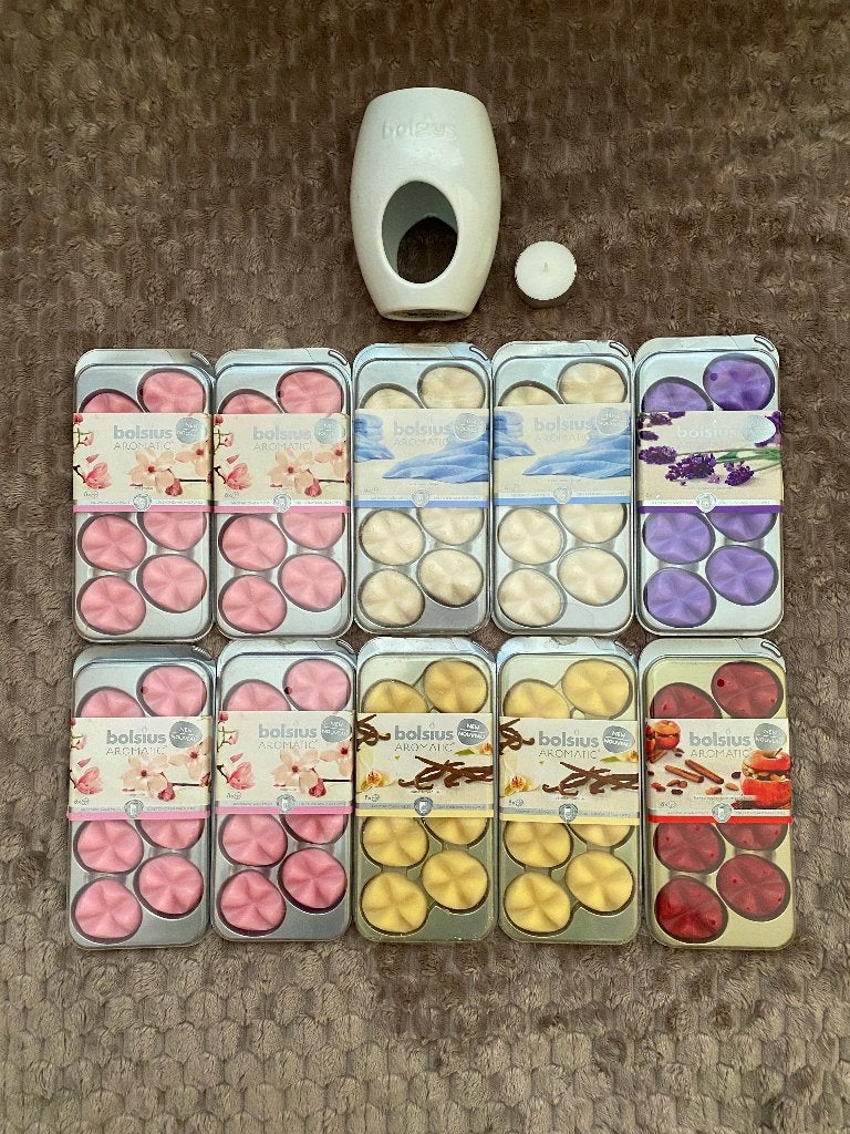 Bolsius Geurbrander met 10 verpakkingen Wax Melts, Meerkleurig, Overige merken, Nieuw, Ophalen of Verzenden
