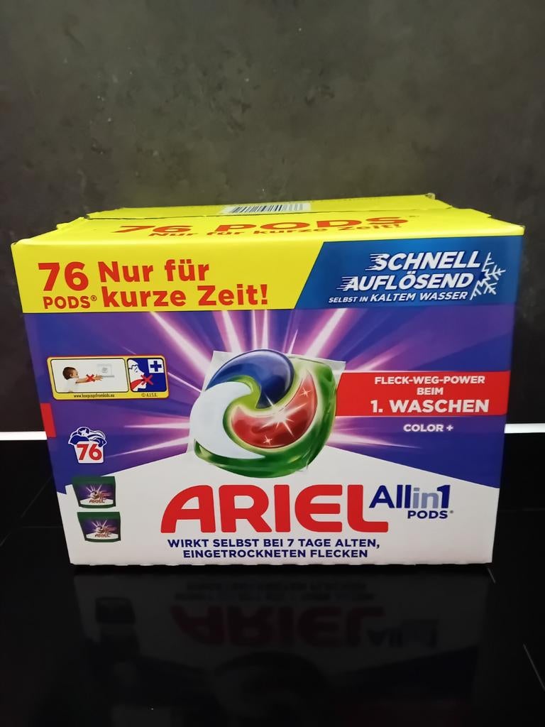 Ariel Color All-in-1 Wasmiddel Pods - 76 Stuks, Ophalen of Verzenden, Schoonmaakmiddel