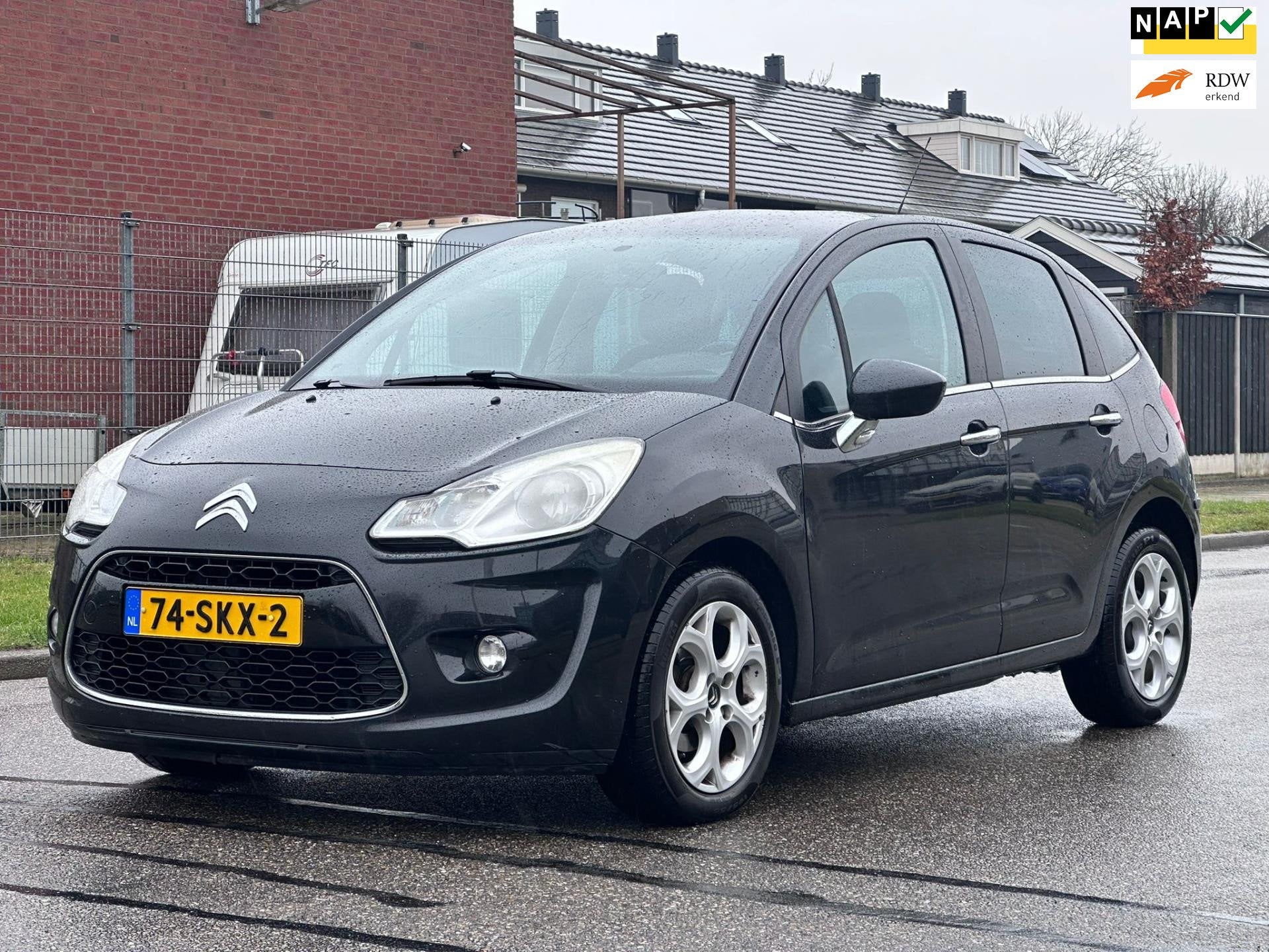 Citroen C3 1.4 VTi Selection Cruise*Clima*NAP*LM velgen*Deal, Voorwielaandrijving, Euro 5, Zwart, Origineel Nederlands