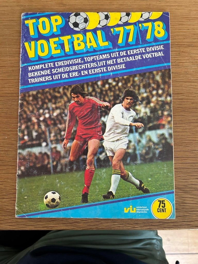 voetbalplaatjes album Vanderhout (Panini like) 77/78, Verzenden, Gebruikt, Overige binnenlandse clubs, Poster, Plaatje of Sticker