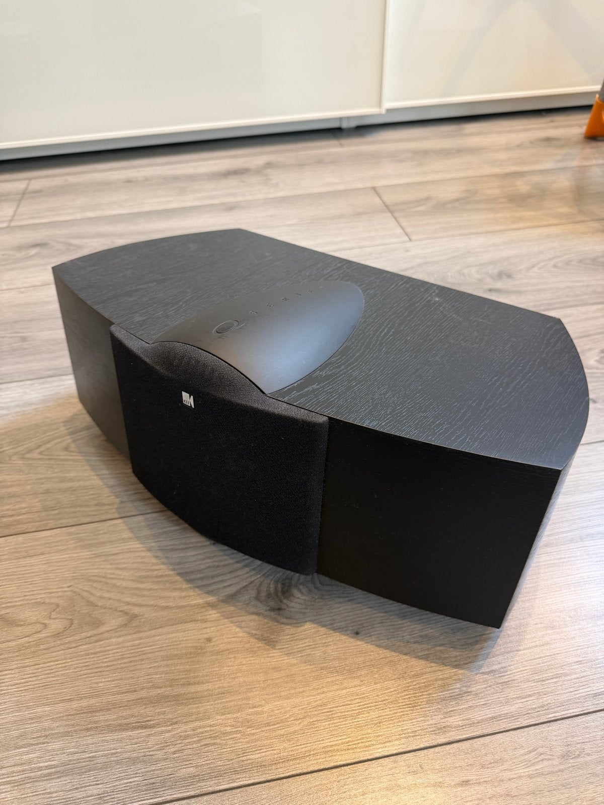 KEF Q9c Center Speaker - Zwart, 15-120W, Audio, Tv en Foto, Ophalen of Verzenden, Zo goed als nieuw, 60 tot 120 watt, Center speaker