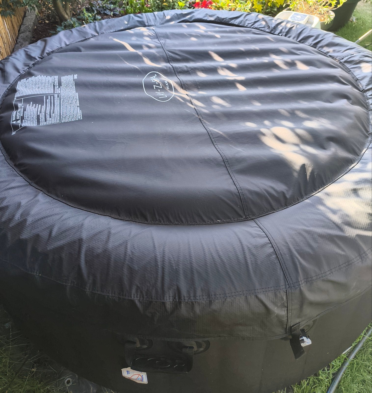 Lay-Z-Spa Miami - Zo goed als nieuw, met motor, Ophalen of Verzenden, Zo goed als nieuw, Pomp, Opblaasbaar