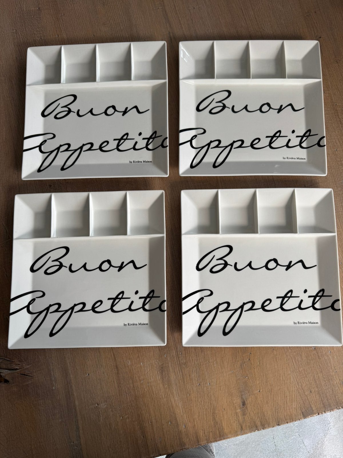 Riviera Maison Buin Appetito gourmetborden, Overige merken, Ophalen of Verzenden, Zo goed als nieuw, Bord(en)