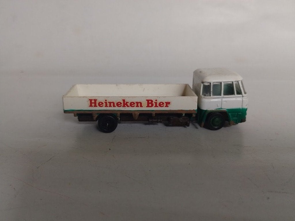 Büssing / Magirus Heineken 1:87 Schuco, Ophalen of Verzenden, Zo goed als nieuw, Bus of Vrachtwagen, Schuco