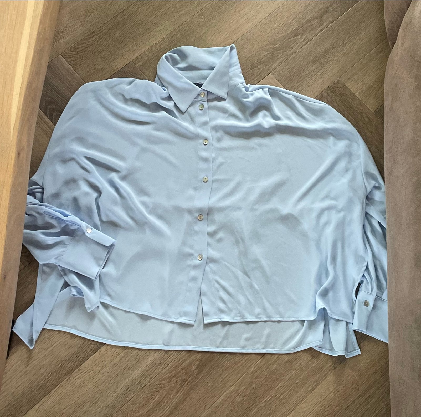 Janice & Jo blouse gaaf dames lichtblauw blouse mt 44 XXL, Ophalen of Verzenden, Zo goed als nieuw, Maat 46/48 (XL) of groter