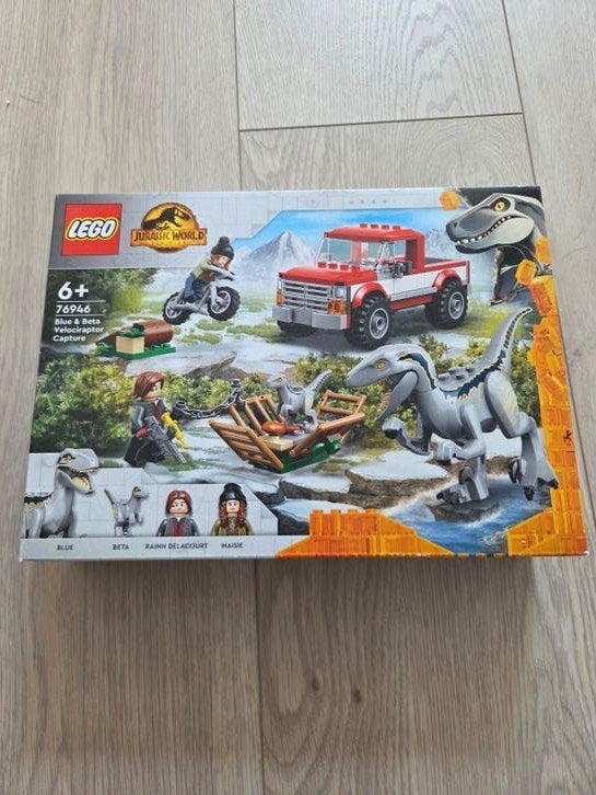 Lego Jurassic World 76946 Blue & Beta Velociraptor Capture, Kinderen en Baby's, Inclusief doos, Jurassic World, Lego, Nieuw