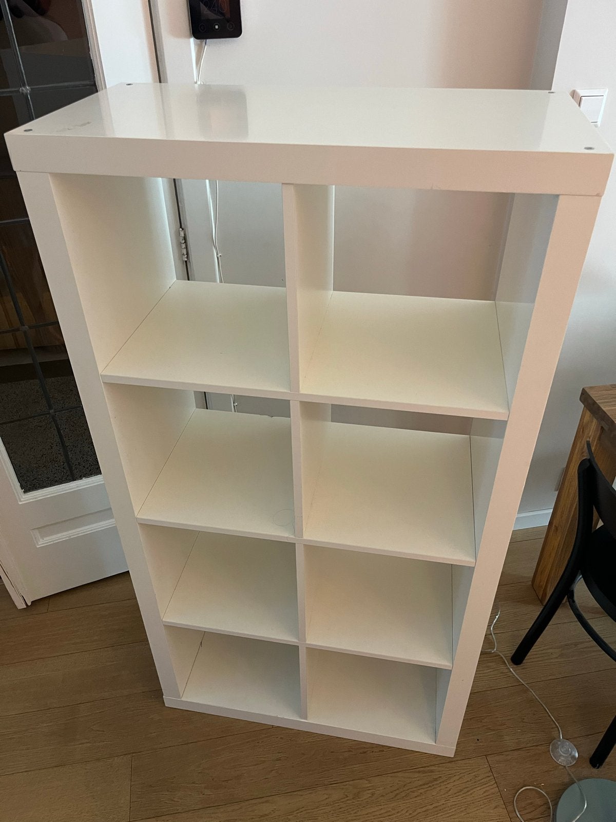 IKEA EXPEDIT 4x2 Boekenkast Wit - LP/Vinyl Opslag, Ophalen, Gebruikt, 100 tot 150 cm, 50 tot 100 cm