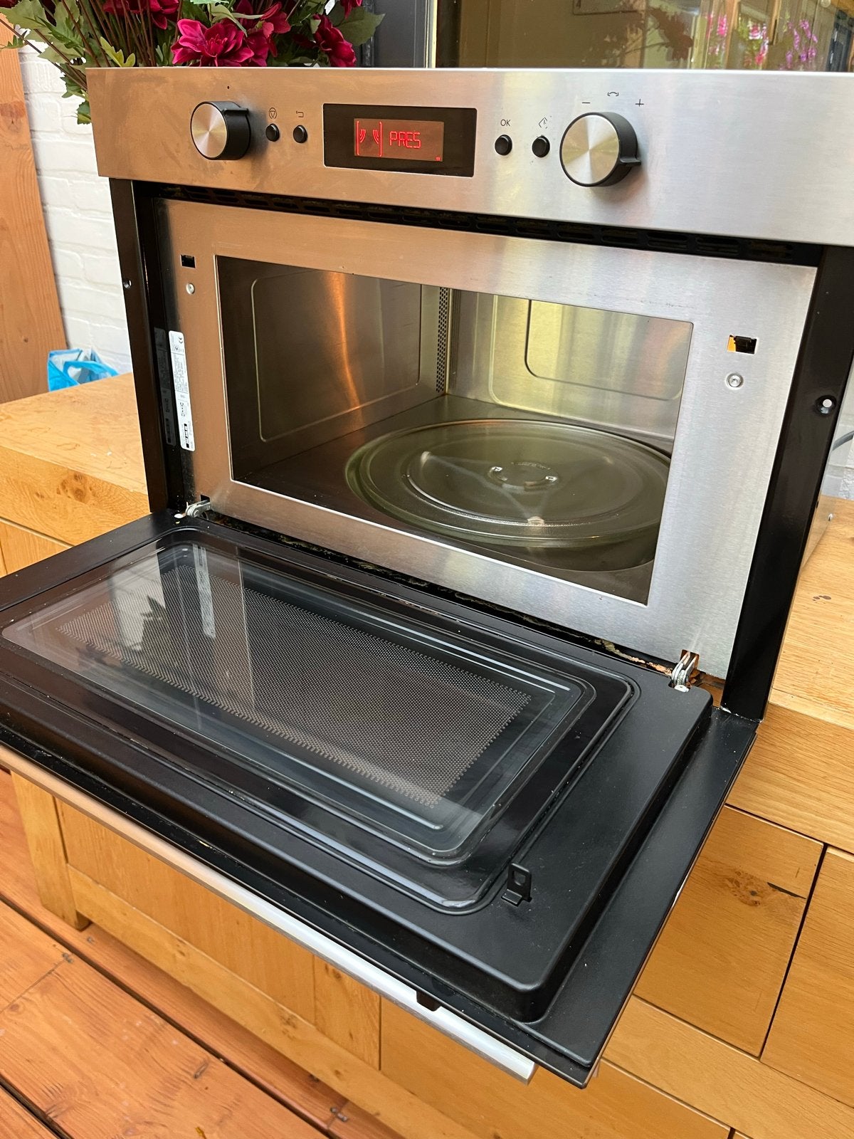 IKEA MMV 600 S Inbouw Combimagnetron - Zo goed als nieuw, Ophalen, Combimagnetron, 60 cm of meer, Grill