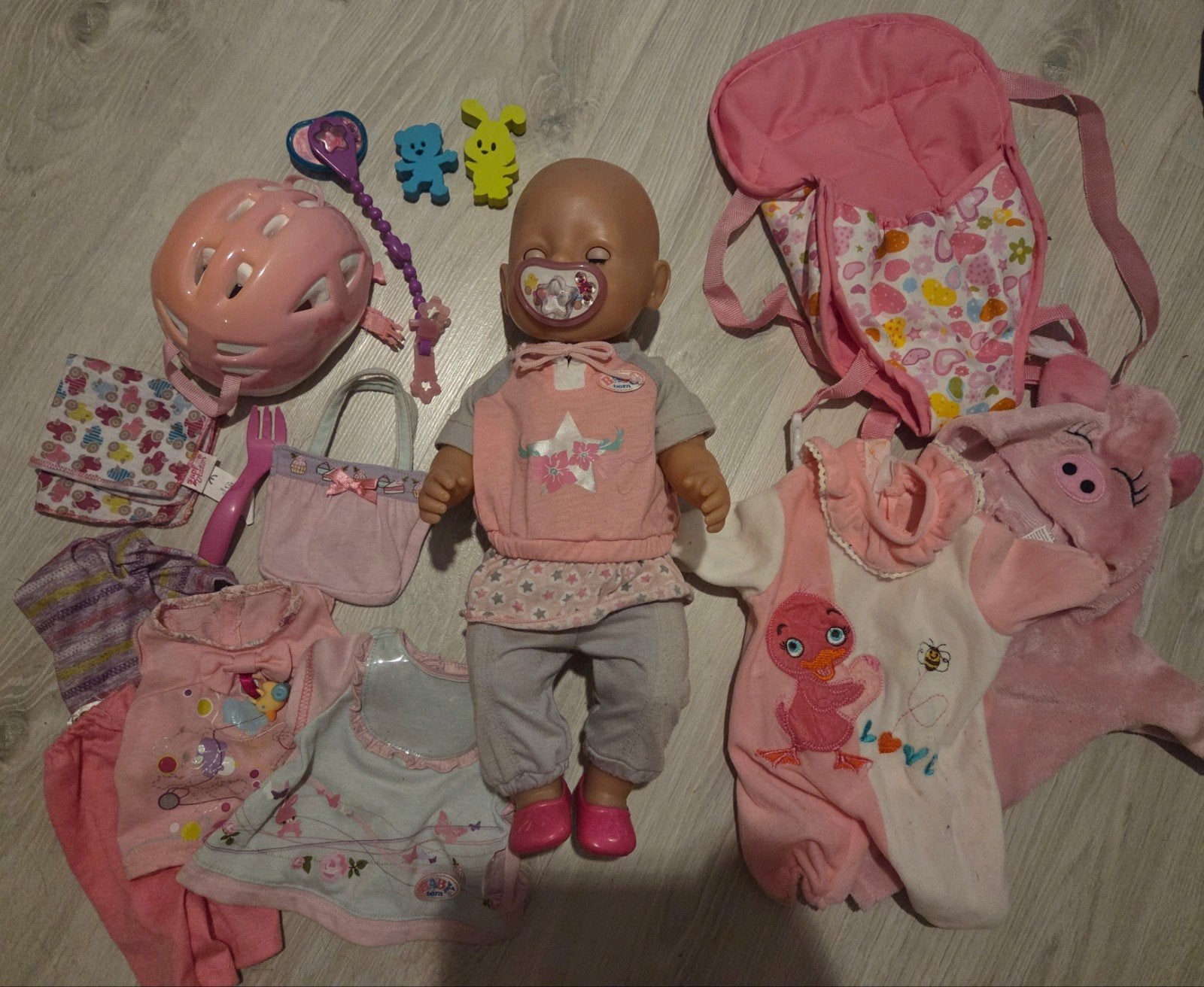 Baby Born pop met accessoires en kleding, Ophalen of Verzenden, Gebruikt, Babypop