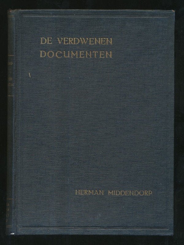 MIDDENDORP, H: De verdwenen documenten, Ophalen of Verzenden, Gelezen, Nederland