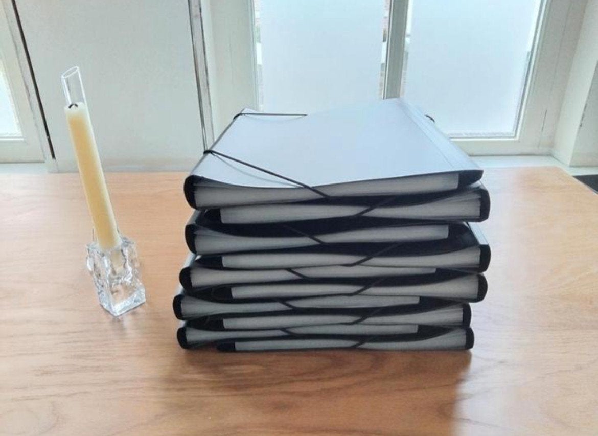 10 Nieuwe Hema documentenmappen, 12 vaks inclusief labels, Ophalen of Verzenden, Nieuw