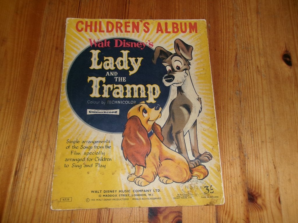 Walt disney - lady and the tramp - pinocchio, Zang, Gebruikt, Ophalen of Verzenden, Artiest of Componist