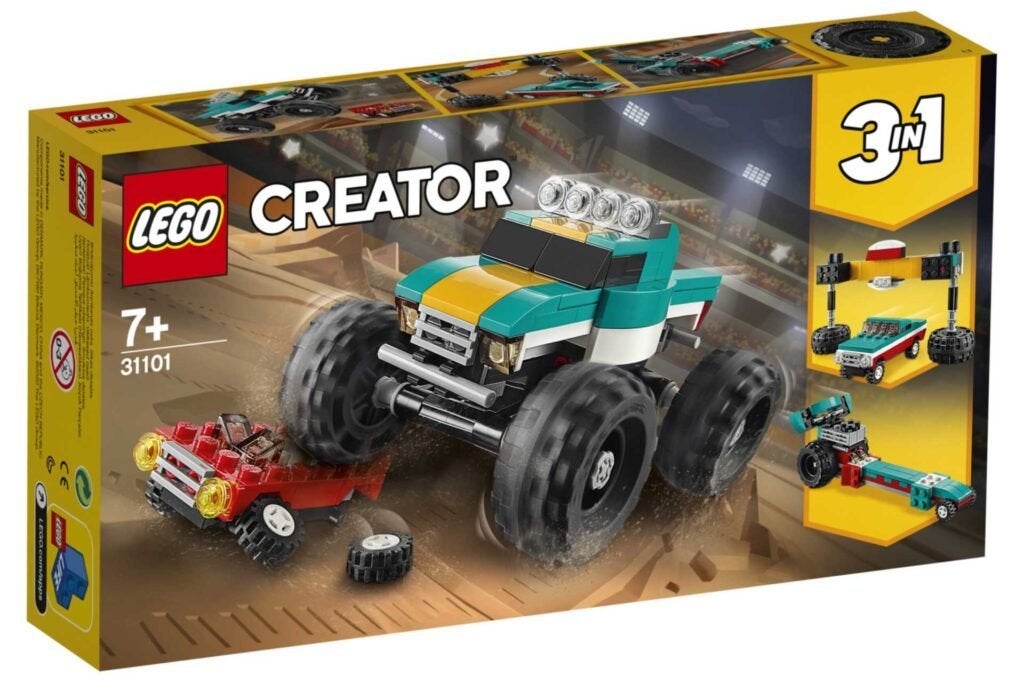 Lego Creator 31101 Monster Truck, Lego, Ophalen of Verzenden, Zo goed als nieuw, Complete set