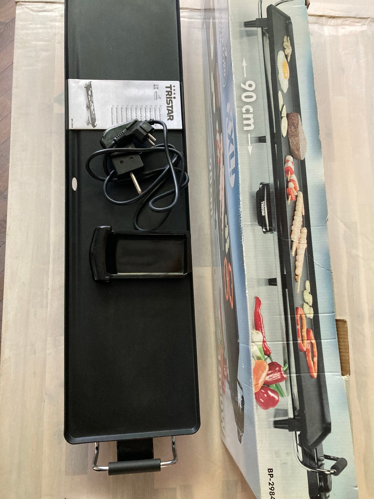 Grill - Bakplat Tristar BP2984 - 1800W - ZGAN, Ophalen, Zo goed als nieuw, 4 t/m 7 personen