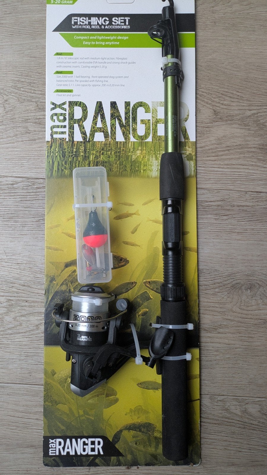 telescopische vishengel met accessoires, Ophalen, Nieuw