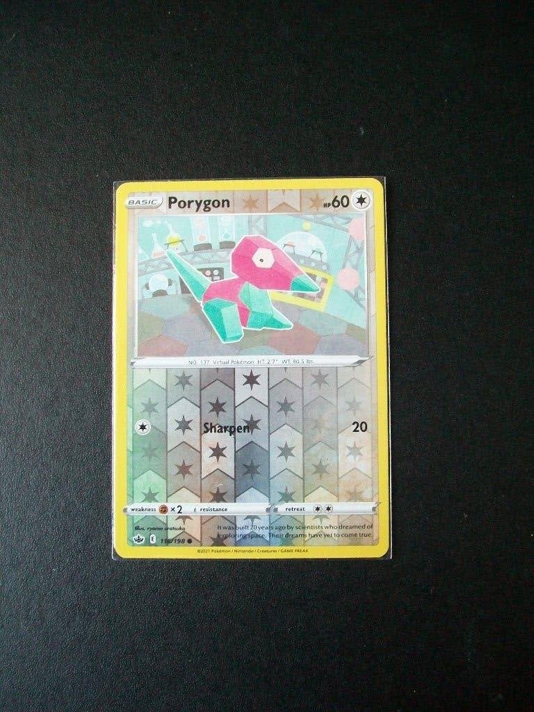 2898: Nieuwe Pokemon Kaart holofoil PORYGON hp 60 (116/198), Verzenden, Nieuw, Losse kaart, Foil