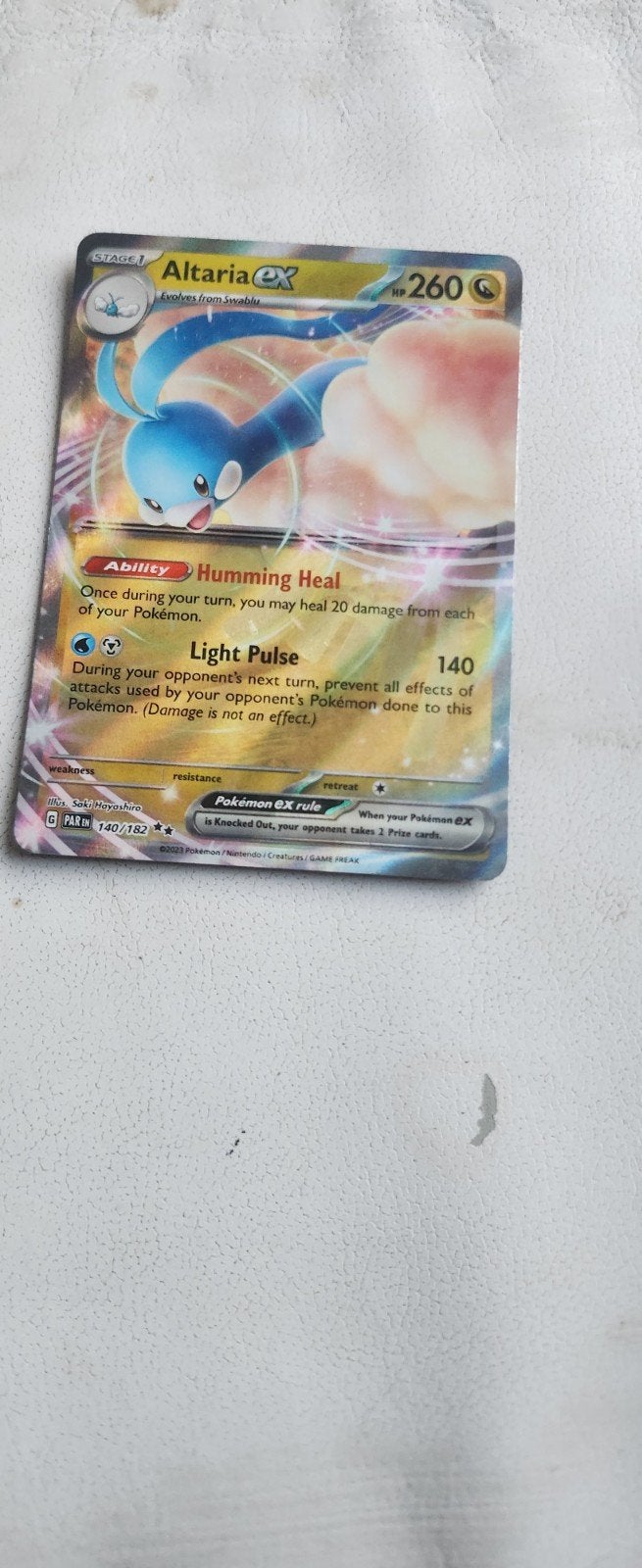 Altaria ex 140/182 - Pokémon Kaart, Ophalen of Verzenden, Zo goed als nieuw, Losse kaart