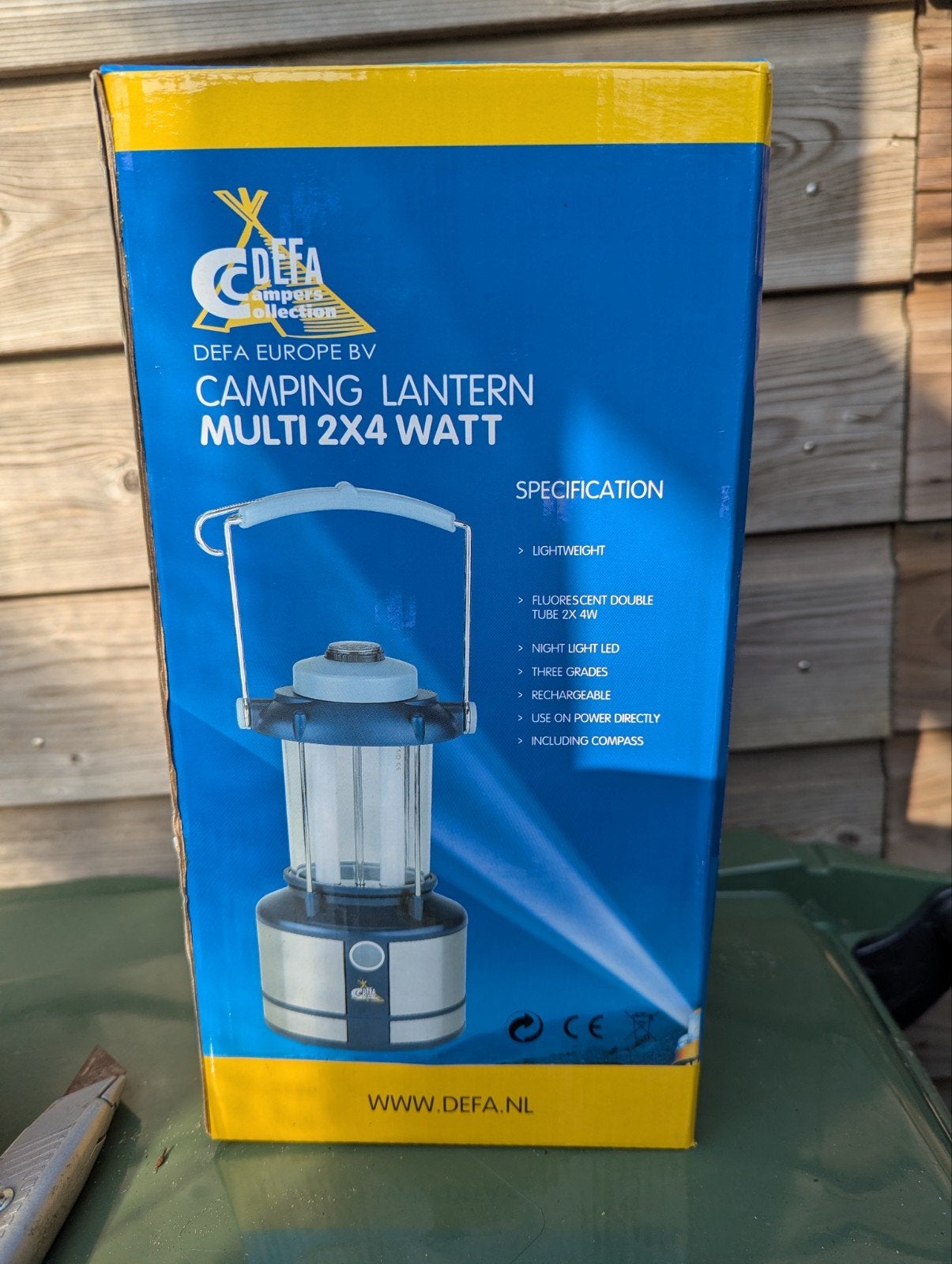 DEFA Camping Lantaarn Multi 2x4 Watt - Oplaadbaar, Caravans en Kamperen, Ophalen, Nieuw