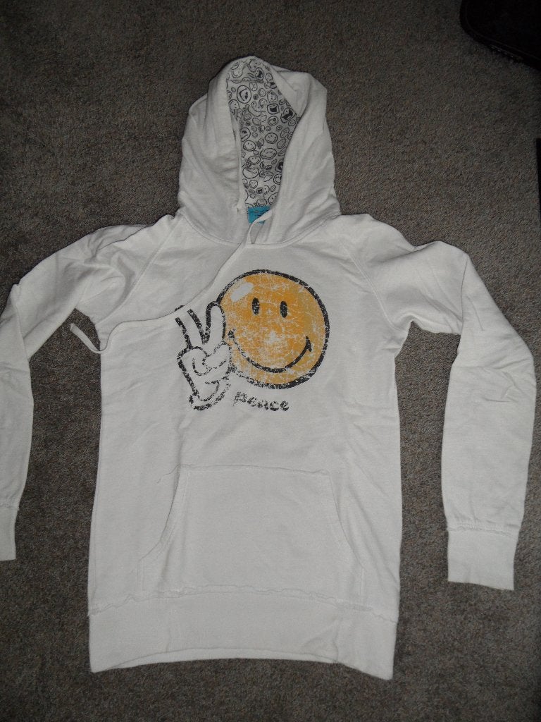 Sweatshirt SmileyWorld, kleur wit, maat S, Ophalen of Verzenden, Gedragen, Maat 36 (S), Wit