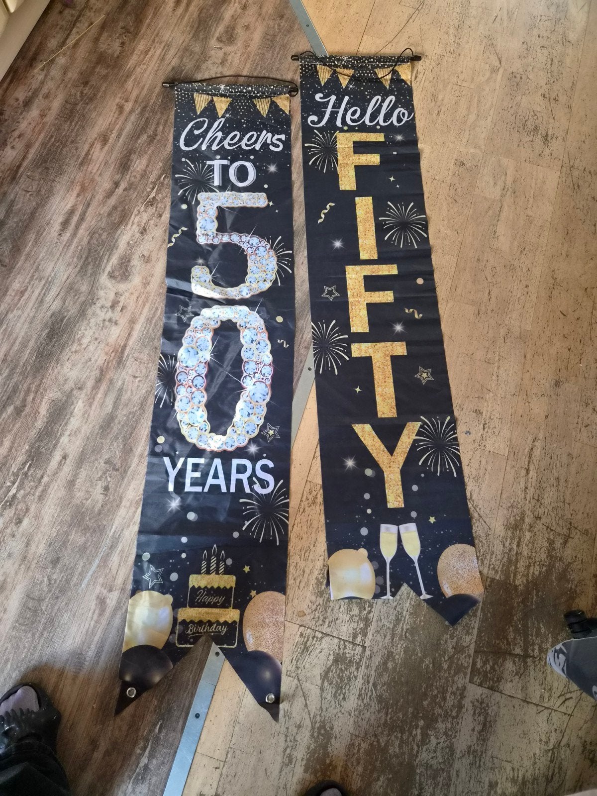 50e Verjaardag Decoratie Set - Sarah & Algemeen Feest, Ophalen of Verzenden, Zo goed als nieuw, Versiering, Verjaardag