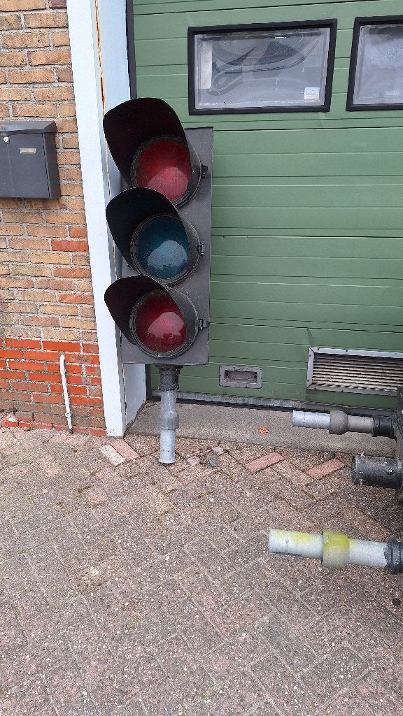 Stoplicht - Vintage Verkeerslichten mancave, Ophalen, Gebruikt, Lichtbak of (neon) lamp, Industriepark 2a 9351PA Leek