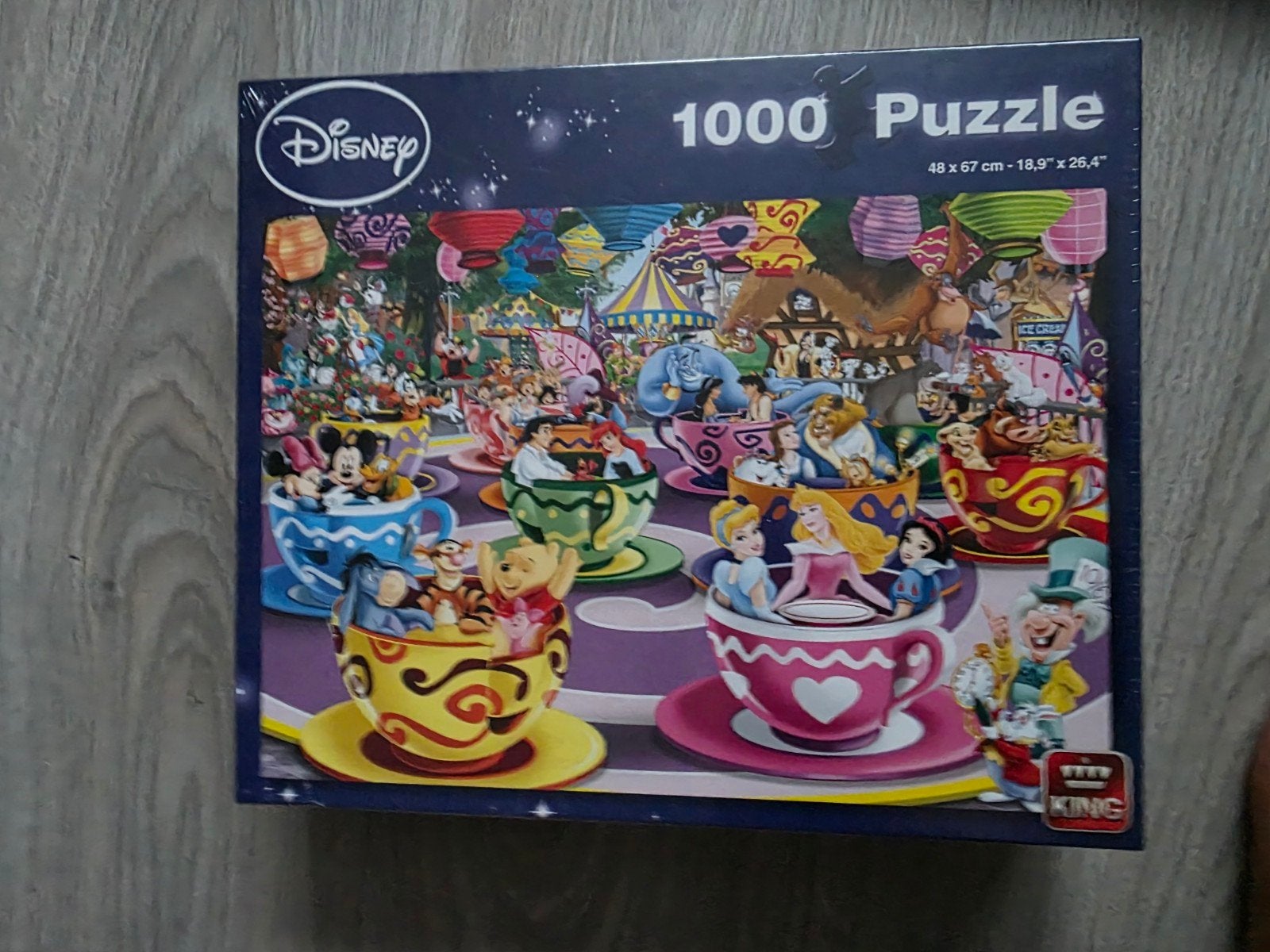 nieuwe Disney puzzel 1000 stukjes merk king Puzzel-theekopje, Ophalen of Verzenden, 500 t/m 1500 stukjes, Nieuw
