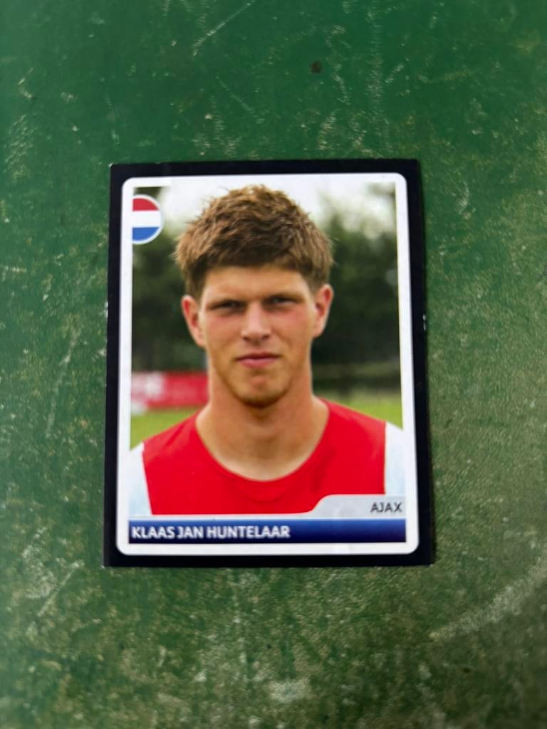 Panini plaatje Klaas-Jan Huntelaar Ajax CL 06-07, Verzamelen, Ophalen of Verzenden, Zo goed als nieuw, Ajax