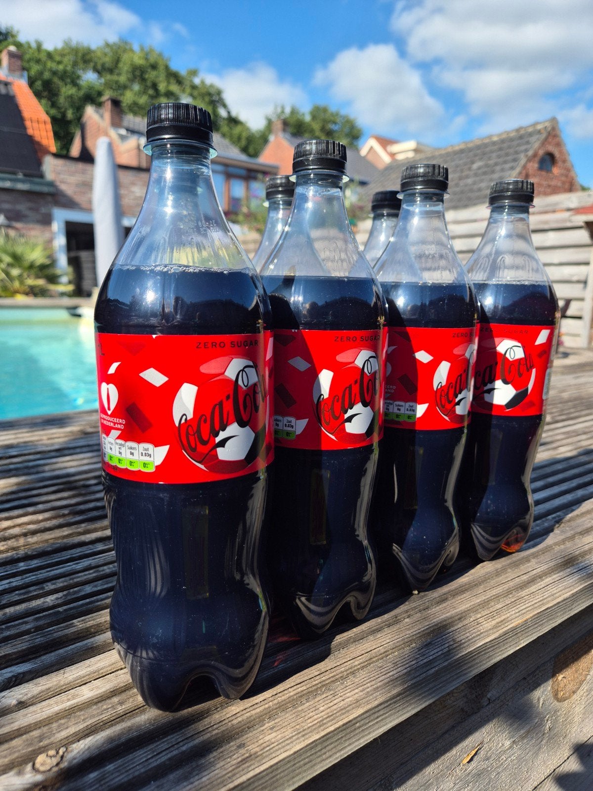 7 1L flessen cola zero, Diversen, Levensmiddelen, Ophalen