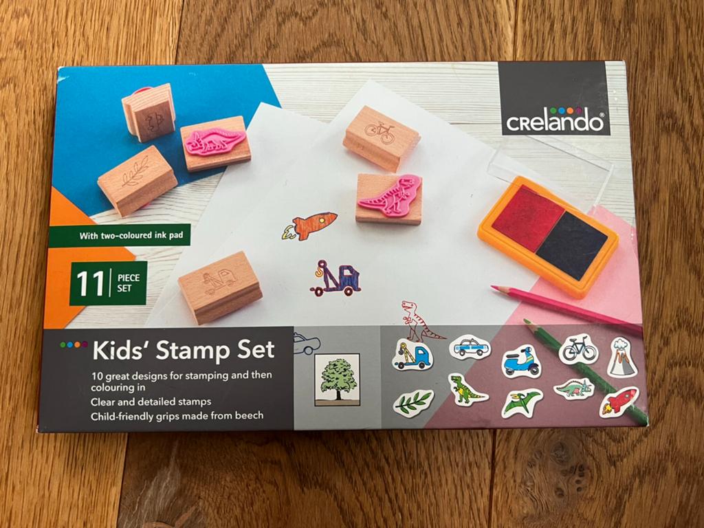 Crelando Stempel Set - Kinderen Kids Stamp Set - zgan, Ophalen of Verzenden, Zo goed als nieuw, Overige typen