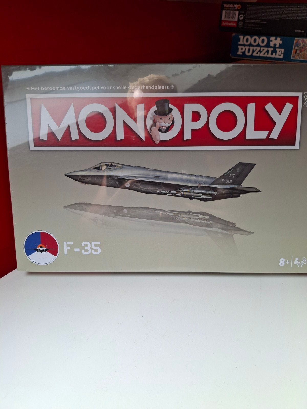 Monopoly F-35 Editie - Het Vastgoedspel van de Luchtmacht, Drie of vier spelers, Ophalen of Verzenden, Nieuw, Winning Moves Deutschland GmbH