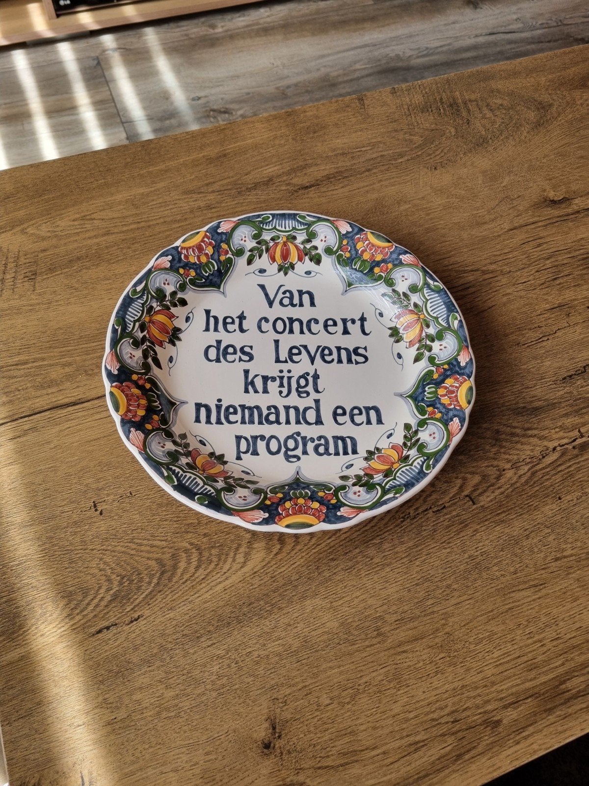 Makkum Sierbord / wandbord, Ophalen