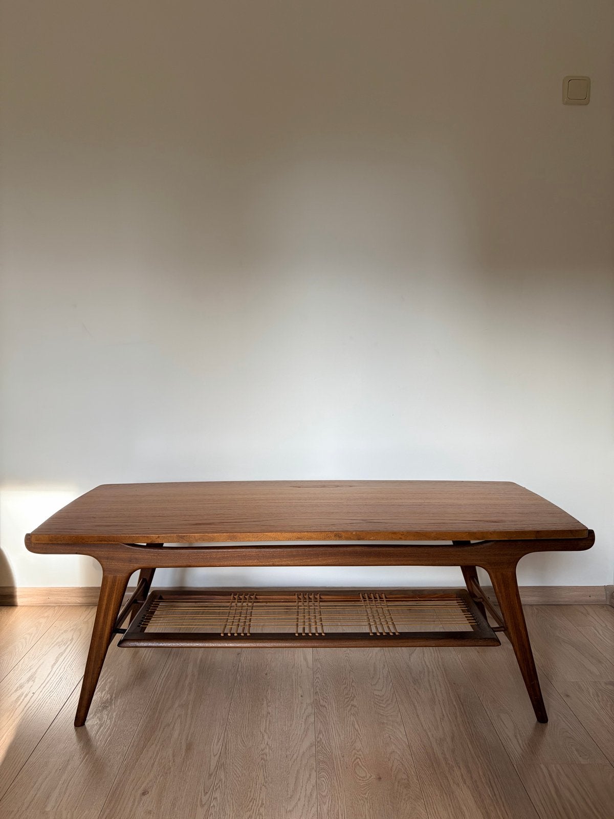 Deense design bijzettafel met afneembaar blad, Ophalen, 50 tot 100 cm, 100 tot 150 cm, Vintage