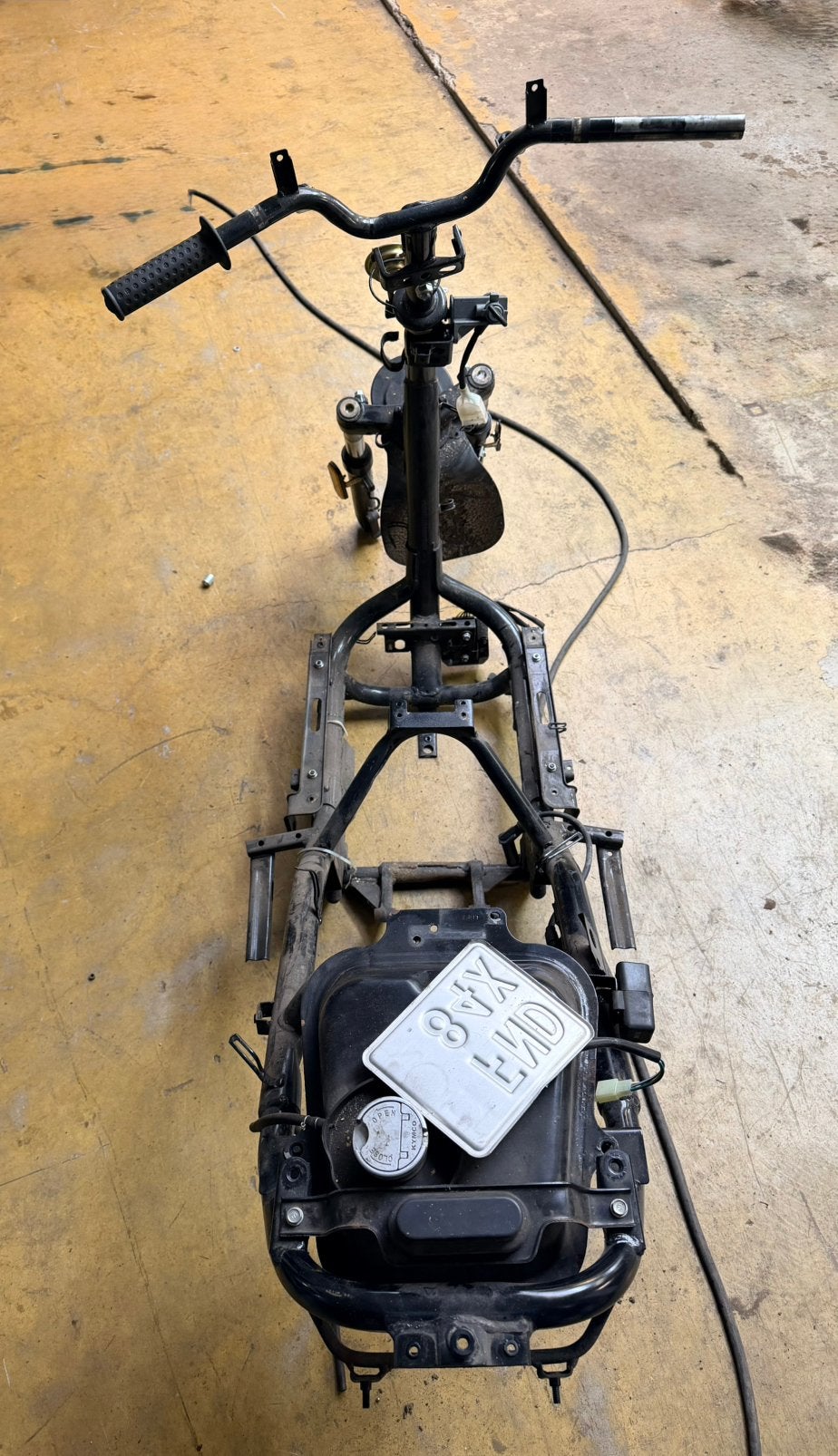 Frame met kenteken Kymco Agility 12inch 2023 brom, Fietsen en Brommers, Ophalen, Frame, Gebruikt, Info@nxscooterparts.com