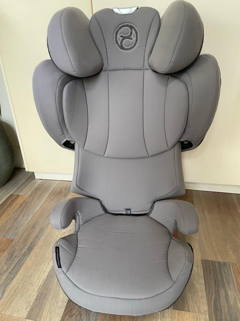 Cybex Solution Z-fix autostoel - Soho Grey, Gebruikt, 15 t/m 36 kg, Verstelbare rugleuning, Isofix