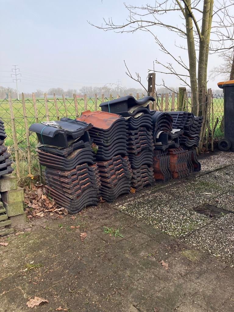 Dakpannen van Röben, keramisch, antraciet, 84 st., nieuw!, Ophalen, Steen of Klei, Zwart, Nieuw