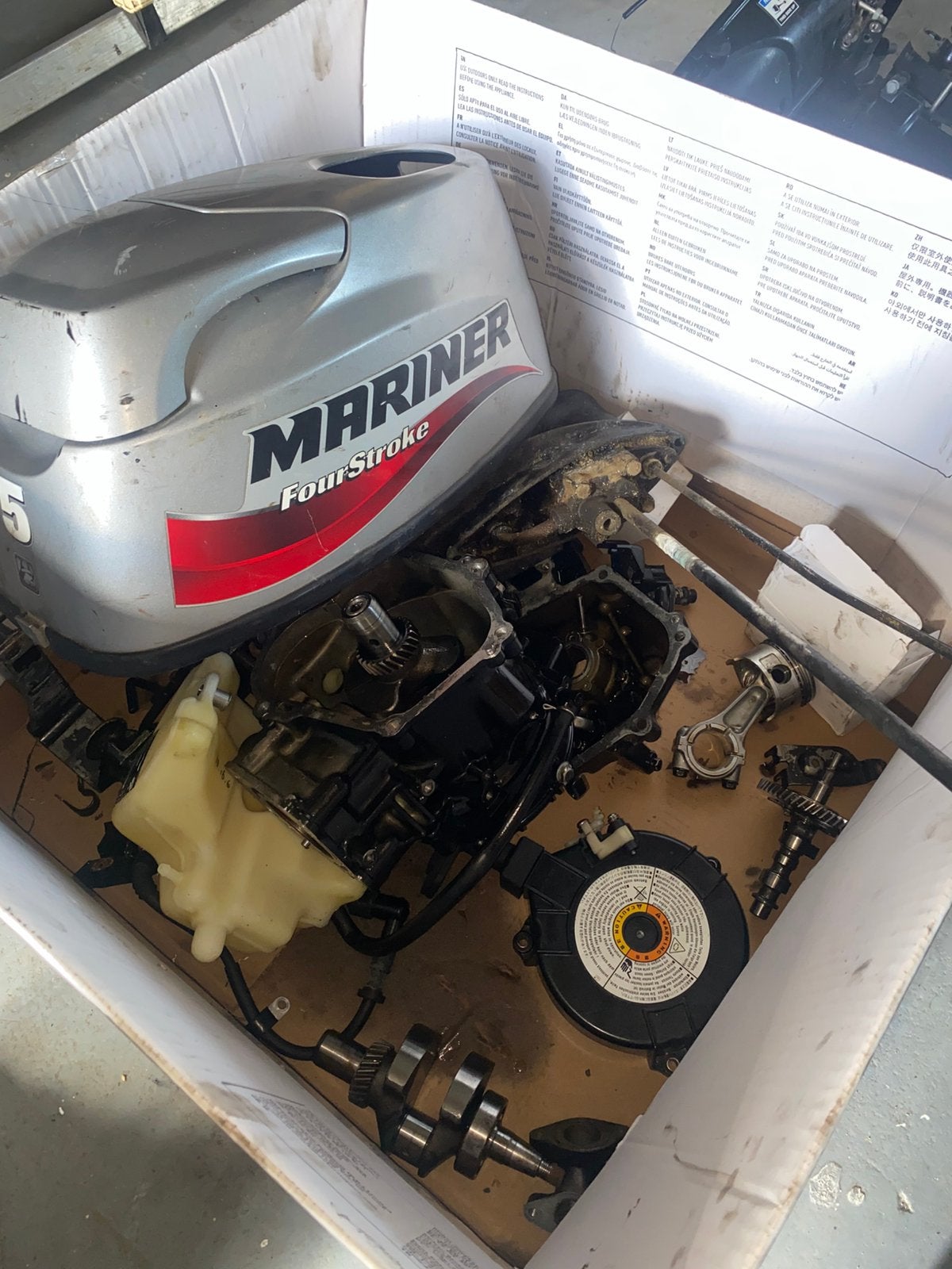Mariner/Mercury 4 5 6 pk in onderdelen, Z, Gebruikt, Z, Z