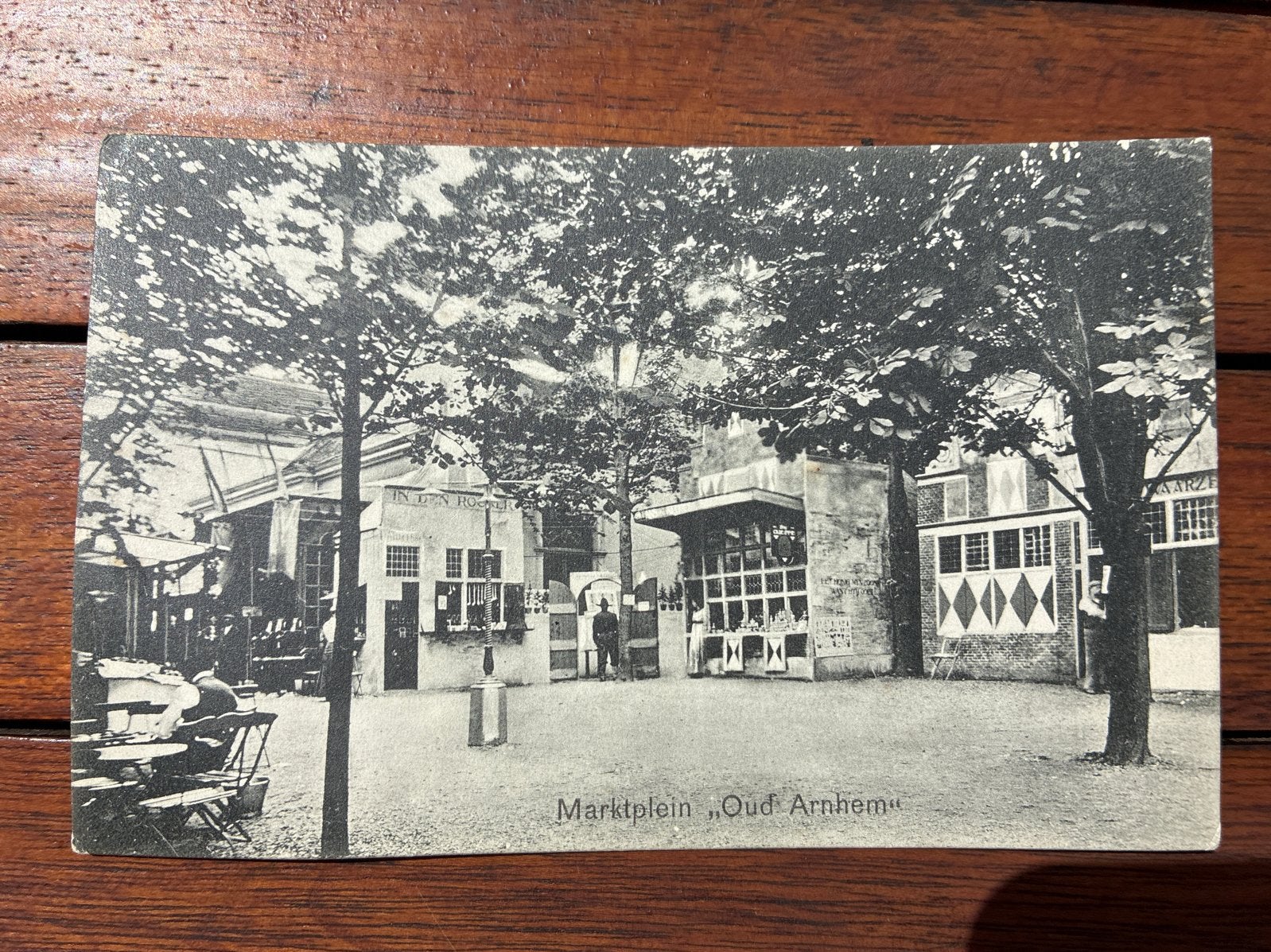 Oude Ansichtkaart Marktplein, Oud Arnhem, Verzamelen, Ophalen of Verzenden, Voor 1920, Ongelopen, Gelderland
