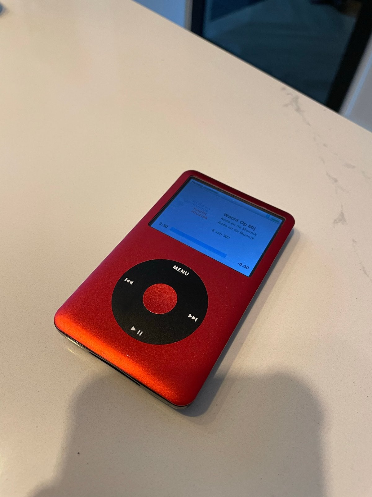 iPod Classic met nieuwe accu, rode case en SSD upgrade, Audio, Tv en Foto, Mp3-spelers | Apple iPod, 40 GB en meer, Gebruikt, Ophalen of Verzenden