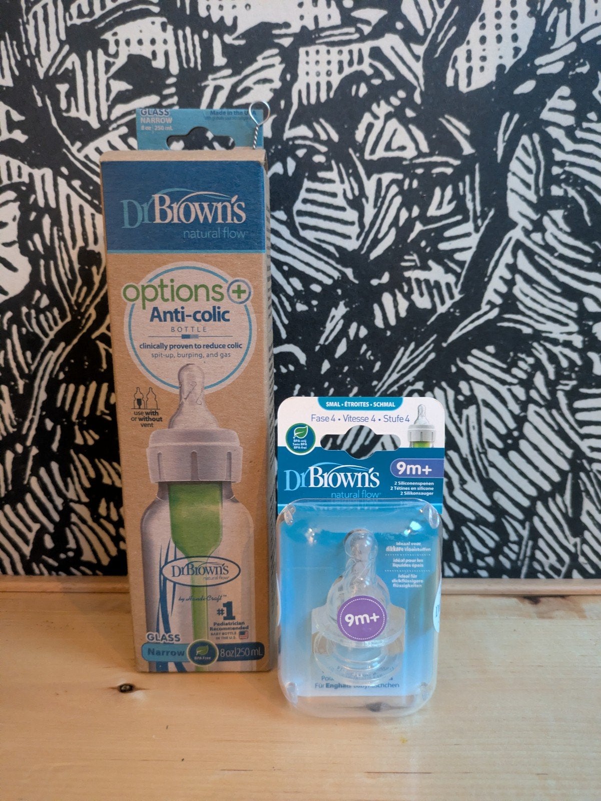 Dr. Brown's Options+ Anti-Colic Fles en Spenen (9m+), Ophalen of Verzenden, Babyfles, BPA-vrij, Nieuw
