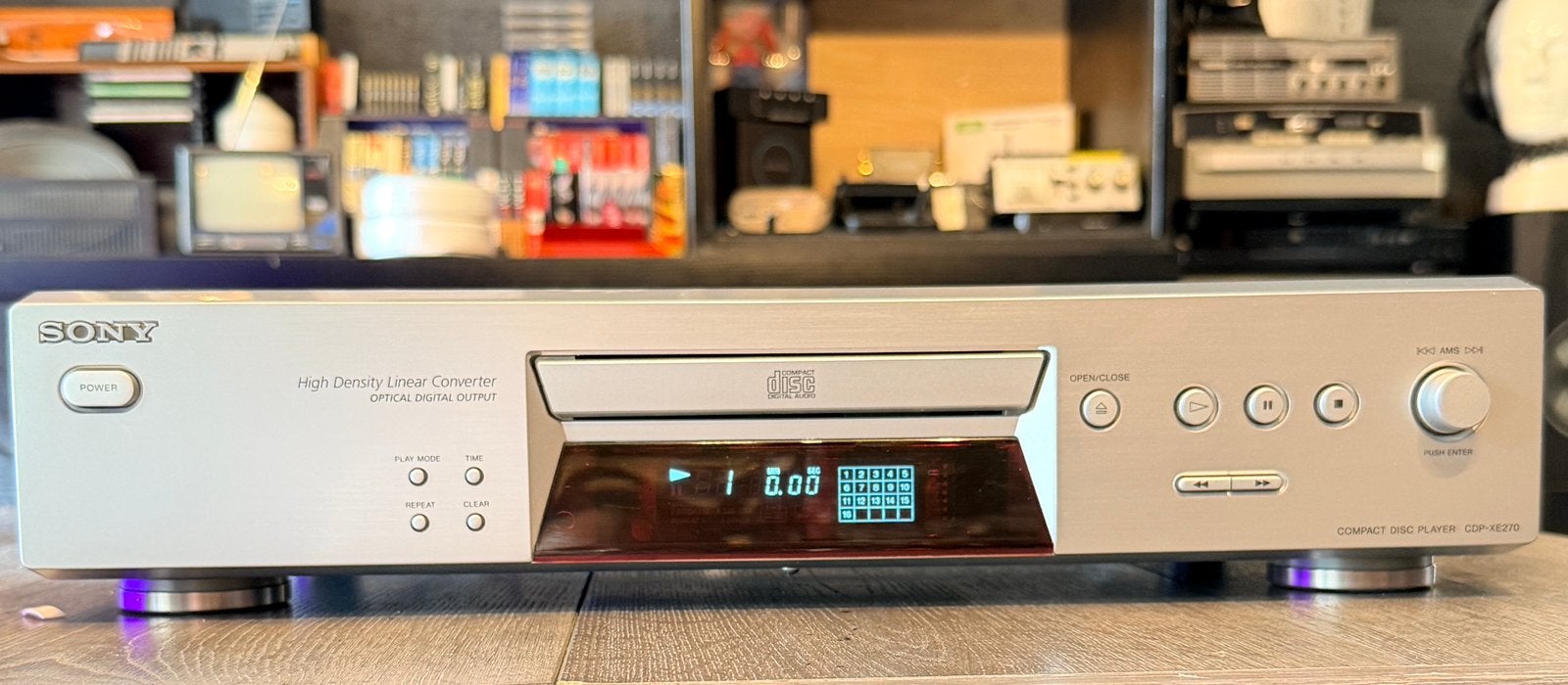 Sony CDP-EX270 • CD speler • 1 bit DAC • GARANTIE, Ophalen of Verzenden, Zo goed als nieuw, Sony, De kempen 18