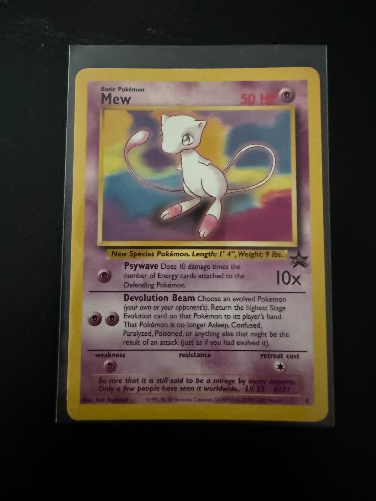 Mew 8 WoTC Promo Pokémon Kaart - Zeldzaam en in goede staat, Ophalen of Verzenden, Zo goed als nieuw, Losse kaart