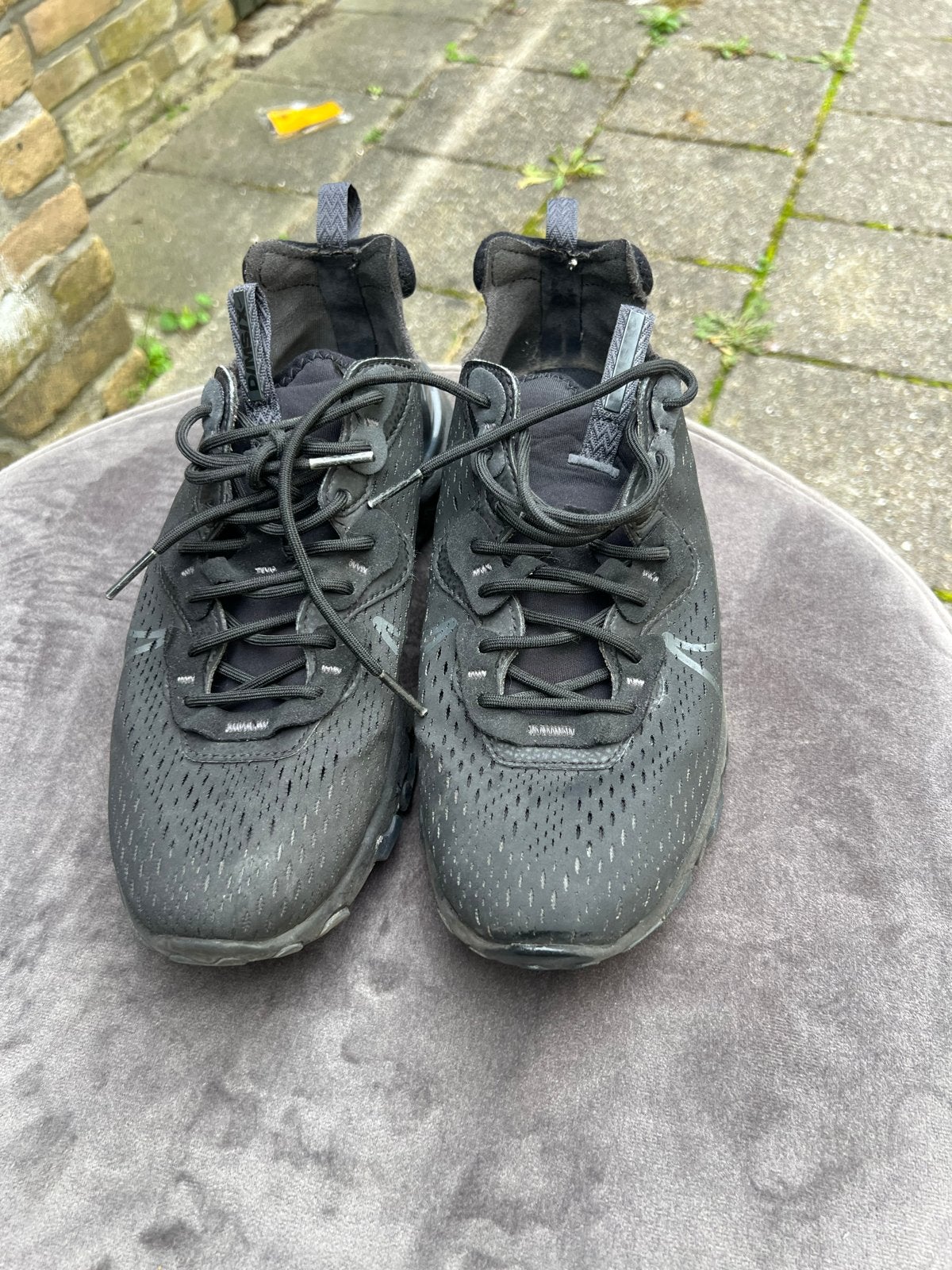 Nike React Vision sneakers - Maat 41 - Zwart, Kleding | Heren, Ophalen of Verzenden, Gedragen, Zwart, Sneakers of Gympen