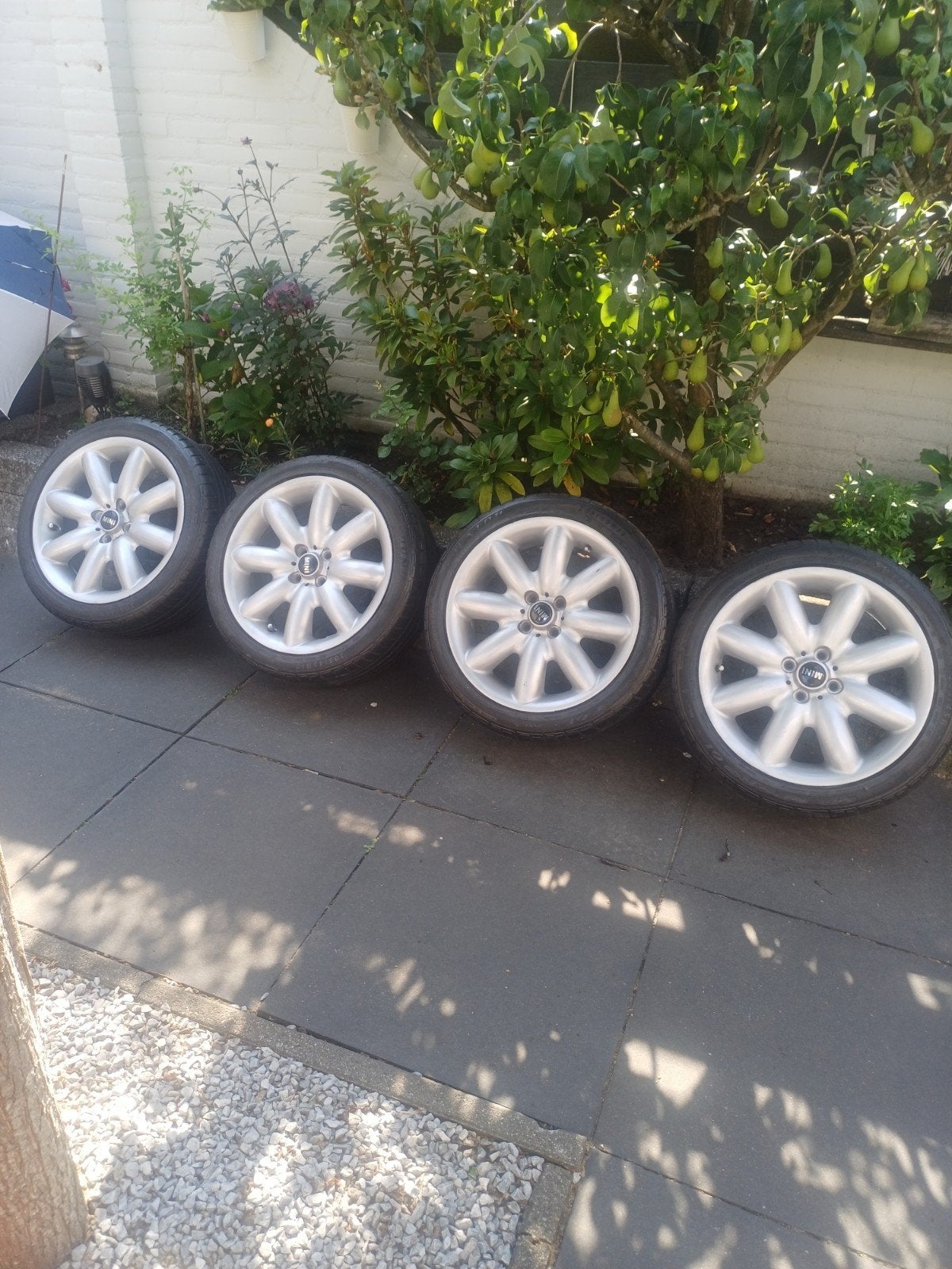 Originele mini cooper velgen 17, Gebruikt, Velg(en), 17 inch, Zomerbanden