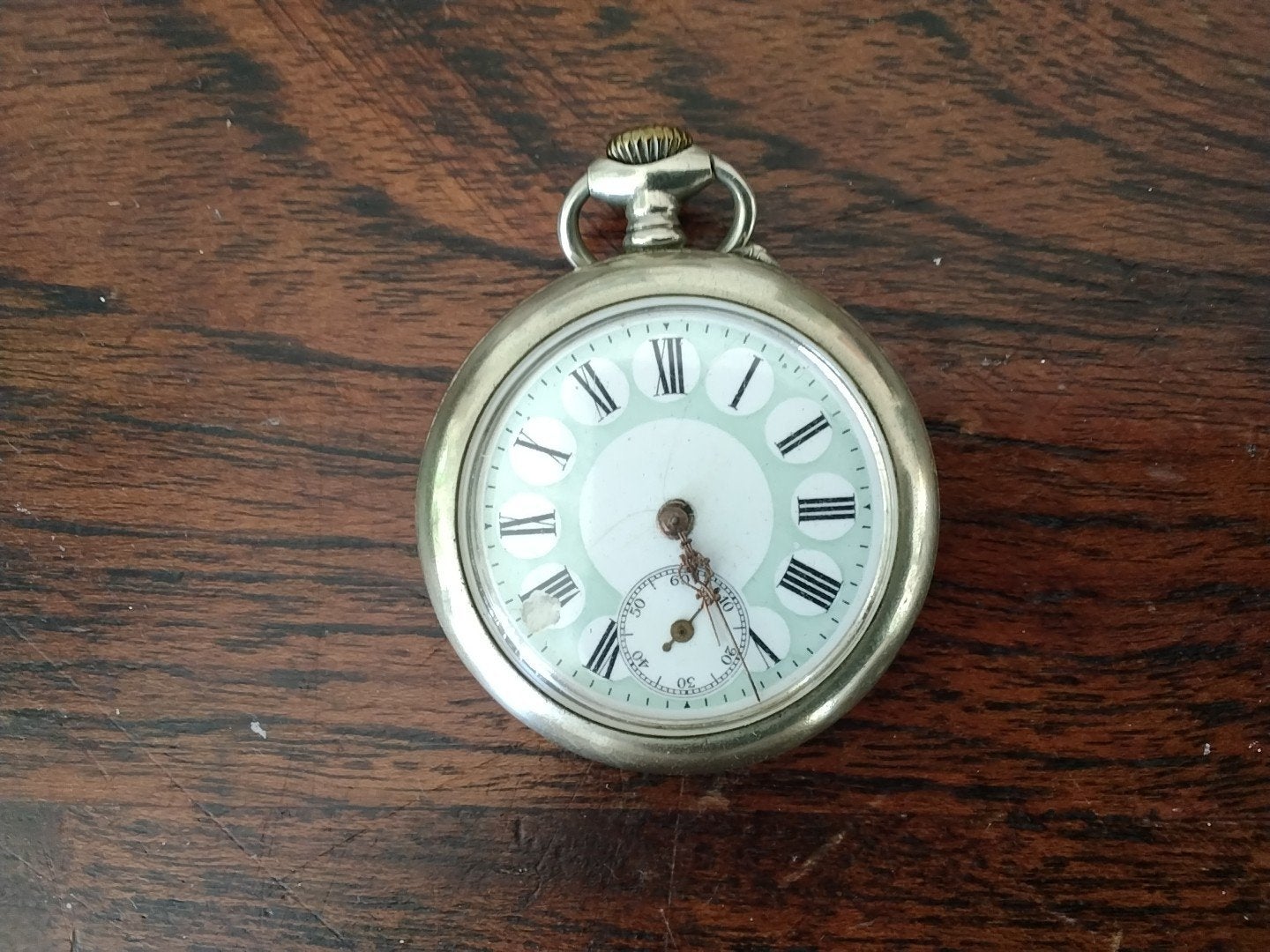 Vintage Zakhorloge - Rennontoine, Cylindre 6 Rubis, Ophalen of Verzenden, Overige materialen, Overige typen