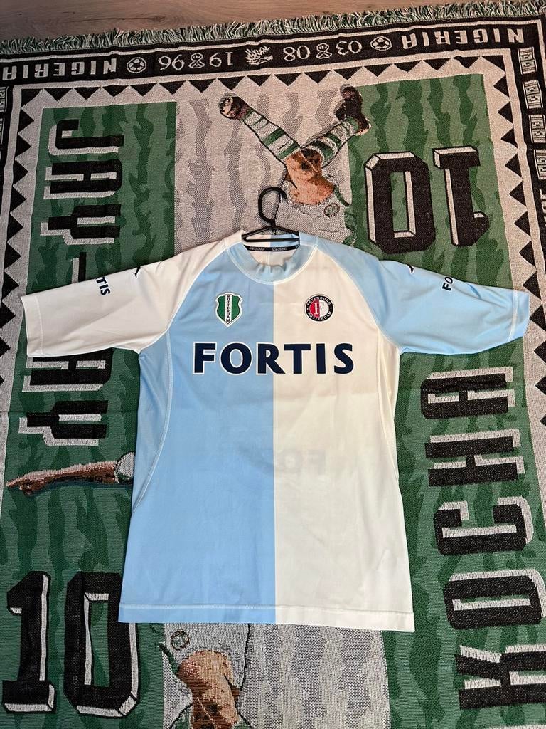 Matchworn Feyenoord voetbal shirt uit 2004/05, Maat XL, Ophalen of Verzenden, Zo goed als nieuw, Shirt