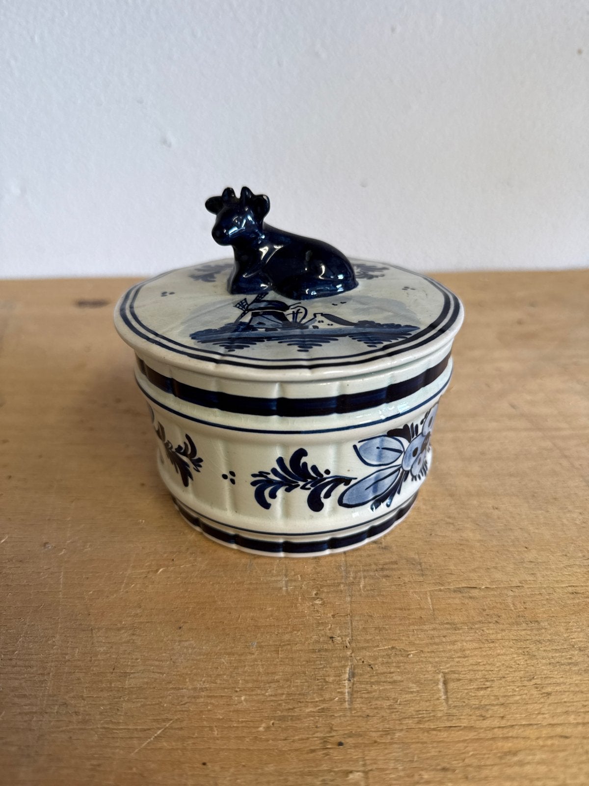 Delfts Handwerk botervlootje met koe, Antiek en Kunst, Antiek | Keramiek en Aardewerk, Ophalen of Verzenden